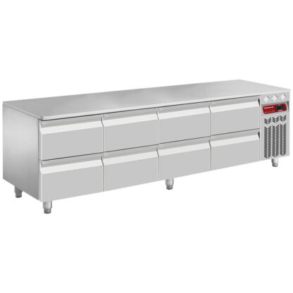 Refrigerated base, 8X 1/2 drawers GN1/1-h 100 mm