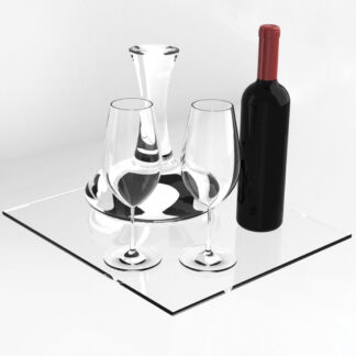 Adjustable tempered glass shelves, with support