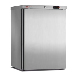 Ventilated refrigerator, 150 liters. stainless steel