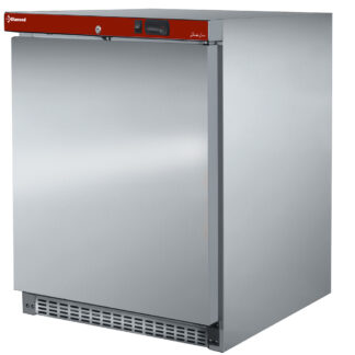 Ventilated refrigerator, 150 liters. stainless steel