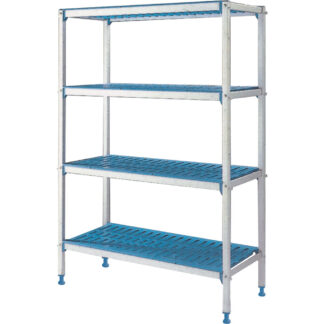 Linear rack in aluminium 4 levels "Modular Rack"