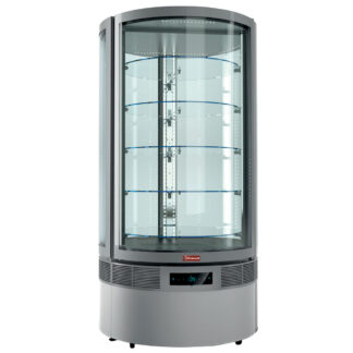 Cylindrical FULL vitrine, 5 levels, ventilated