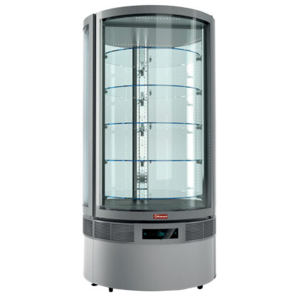 Cylindrical FULL vitrine, 5 levels, ventilated