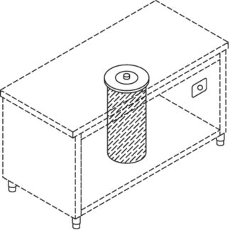 Heating lift for plates (with cover), capacity 50-60 diam. 190-260 mm