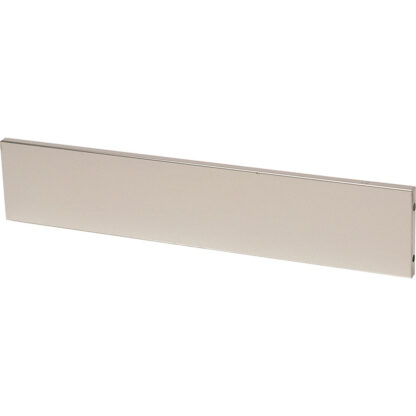 Lateral stainless steel plinth