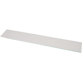 Frontal window pane sneeze guard, in tempered glass