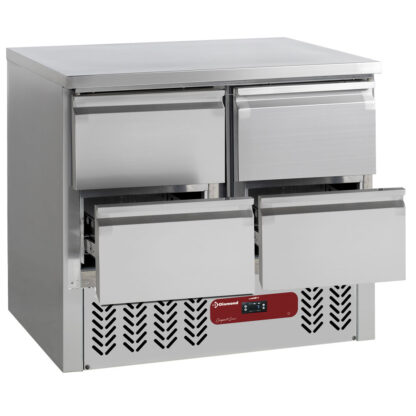 Refrigerating table composed of :