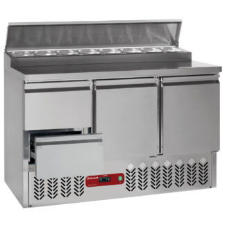Refrigerating table composed of :