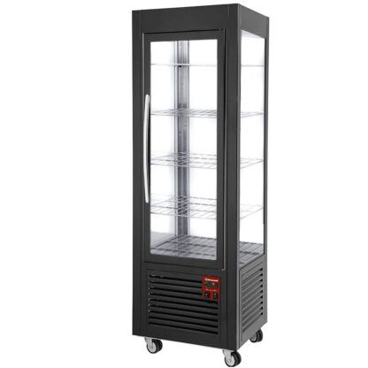 Panoramic display, 5 shelves, 360 LT, Black