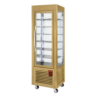 Panoramic display, 5 shelves, 360 LT, Gold