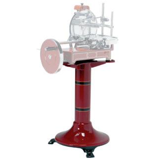 Base in cast iron (bright red) for slicer