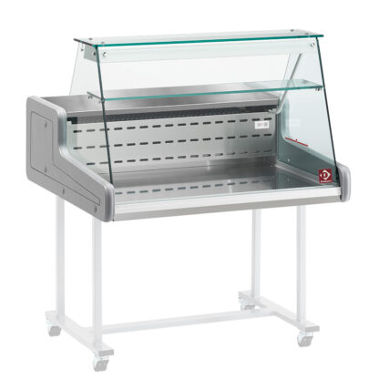 Refrigerated display counter - right glass panel