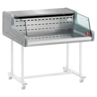 Refrigerated display counters - self-service glass panel