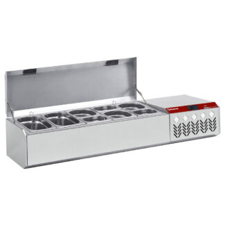 Refrigerated structure GN 5x1/4 , with lid