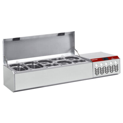 Refrigerated structure GN 5x1/4 , with lid