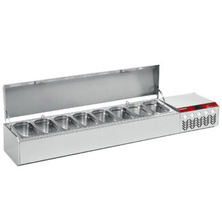Refrigerated structure GN 8x 1/4 with lid