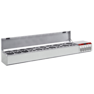 Refrigerated structure GN 3x 1/4, 7x 1/6 and 7x 1/9 with lid