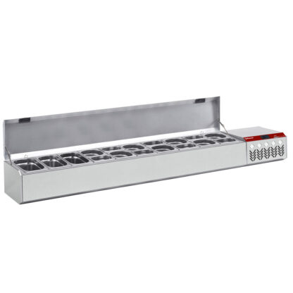 Refrigerated structure GN 3x 1/4, 7x 1/6 and 7x 1/9 with lid