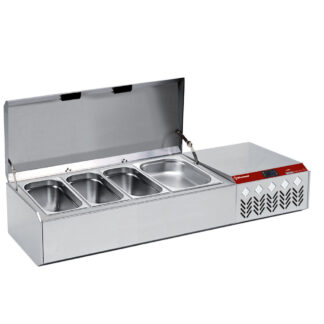 Refrigerated structure GN 4x1/3, 1x1/9, with lid