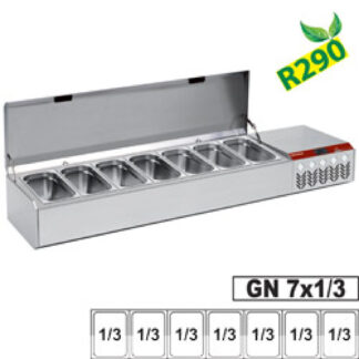 Refrigerated structure GN 7x1/3, with lid