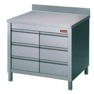 Table on cupboard with 6 drawers GN1/1