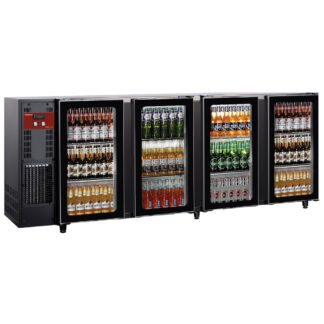 Back Bar Cooler 4 glass doors, 783 liters