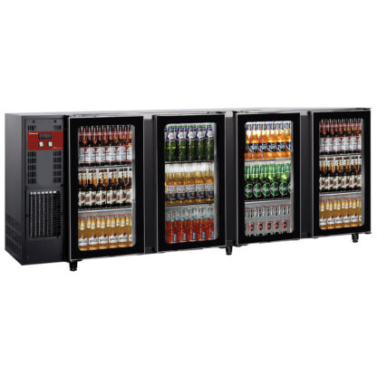 Back Bar Cooler 4 glass doors, 783 liters