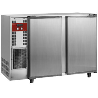 Bottle cooler, stainles steel, 2 doors, 375 liters