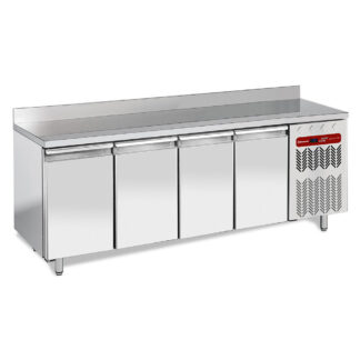 Wall freezing table, ventilated, 4 doors GN 1/1, 550 liters