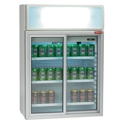Display table model, 100 liters, sliding doors, with luminous chamber