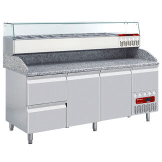 Set Refrigerated table & structure: