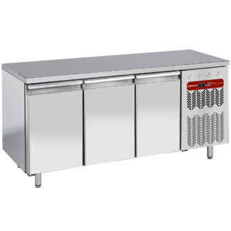 Freezing table, ventilated, 3 doors EN 600x400