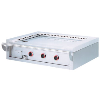 Gas "Teppanyaki" plate, 3 areas (3x 7 kW), for the table -Top-