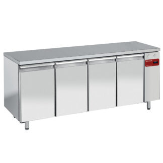 Refrigerated table, ventilated, 4 doors EN 600x400, (without group)