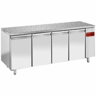 Freez. table, vent., 4 doors EN 600x400 - Granite top (without group)