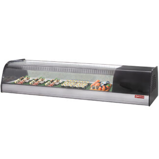 Refrigerated display for sushi, double perforated bottom (included)