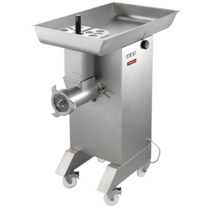 Stainless steel meat mincer NÂ° 42, Ã˜ 4.5 mm, 800/1000 kg/h, with wheels