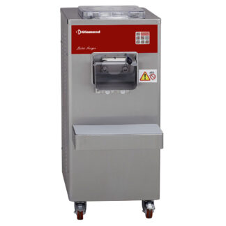 Automatic vertical ice-cream turbine, 50 L/h, water condenser