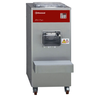 Automatic vertical ice-cream turbine, 80 liters/h, water condenser