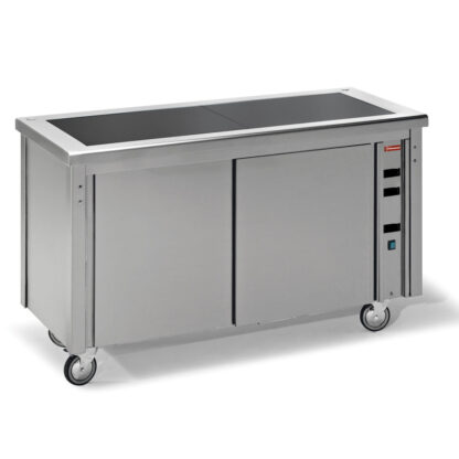 Vitroceramics element on heating cupboard