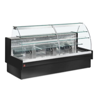 Refrigerated display counter, static, drawer system, without reserve - BLACK