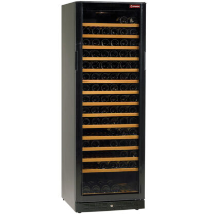 Glazed wine cellar, ventilated, 375 Lt., BLACK