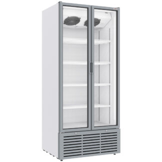 Drink display positive ventilated, 804 liters, 2 swing doors, WHITE