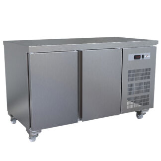 Cooling table, ventilated, 2 doors GN 1/1 (260 Lit.), on wheels