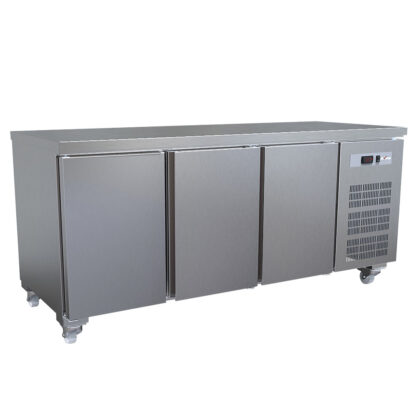 Cooling table, ventilated, 3 doors GN 1/1 (405 Lit.), on wheels