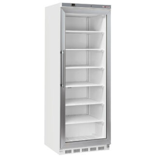 Freezer cabinet, glass door, static, 400 liters - White