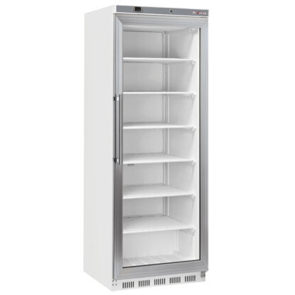 Freezer cabinet, glass door, static, 400 liters - White