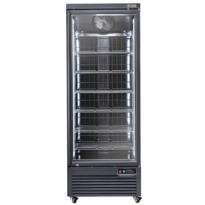 Vertical freezer showcase, 560 liters - BLACK