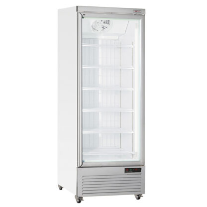 Vertical freezer showcase, 560 liters - WHITE