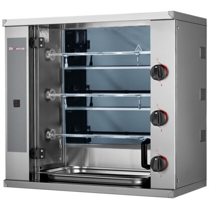 SMALL Vitroceramic chicken roaster, 3 spits (9 chicken)